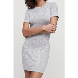 Top Style Vintage Metallic ￼Silver Knee Length Shimmer Dress Size 1 XL